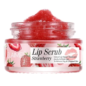 Lip Scrub, Exfoliator Moisturizer Lip Sugar Scrub Moisturizing Collagen Lip Balm - Picture 1 of 12