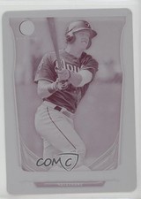 2014 Bowman Prospects Chrome Printing Plate Magenta 1/1 Hunter Dozier #BCP51 fm0