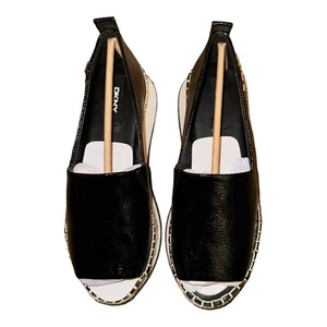 🔥DKNY Orza Women's Sandals Wedges Grained Patent Black Model K1139956 Sz 7.5🔥 - Bild 1 von 7