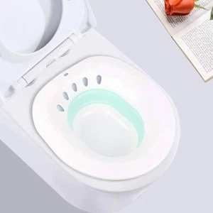 Patient Hämorrhoiden Sitzbad Hüftbecken Toilettenwanne Bidet Schüssel Faltbar - Bild 1 von 20