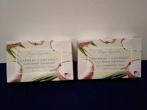 Shugar Soapworks Oatmeal & Coconut 2 Bars Each 5 Oz Plant Derived - Picture 1 of 8