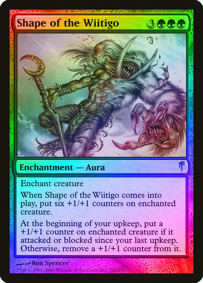 Shape of the Wiitigo FOIL Coldsnap NM Green Rare MAGIC GATHERING CARD ABUGames - Image 1 of 1