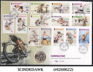 GIBRALTAR - 2020 ISLAND GAMES OFFICIAL LIMITED EDITION COIN COVER - Picture 1 of 1
