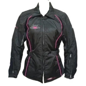 M2R Jewel Motorcycle Jacket Black Pink 8 - Picture 1 of 15