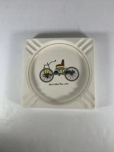 PICCOLOMINI CALECHE OLD BUGGY Vintage ASHTRAY RED GREEN YELLOW VIBRANT MARKED 5 - Picture 1 of 4