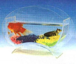 Mesa Hogar Beta Peces Burbuja Acuario Cuenco Tanque Pecera - Imagen 1 de 2