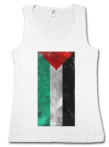 PALÄSTINA FLAGGE VINTAGE TANK TOP WESTE GYM - Banner Free Arafat Gaza Israel - Bild 1 von 2