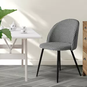 Levede 2x Dining Chairs Kitchen Cafe Lounge Chair Sofa Upholstered Padded Seat - Picture 1 of 10