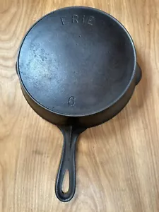 Pre Griswold Erie #6 Second 2nd Series Cast Iron Skillet BEAUTY Sits Flat Rare - Picture 1 of 7