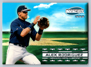 1999 Pacific Invincible #19 Alex Rodriguez Seattle Mariners Baseball Card