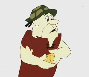 HANNA BARBERA PICAPIEDRA TRABAJADOR CANTERA PERSONAJE PRODUCCIÓN ANIMACIÓN CEL - Imagen 1 de 2