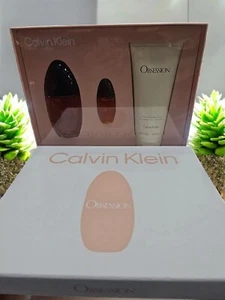 Obsession by Calvin Klein Gift Set -- 3.4 oz Eau De Parfum Spray + 6.7 oz Body L - Picture 1 of 1
