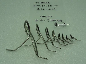 K series TC-KWLSG Spinning Rod SIC Guide SET OF 8 start #40~12 with #12 Ring Top - Picture 1 of 9