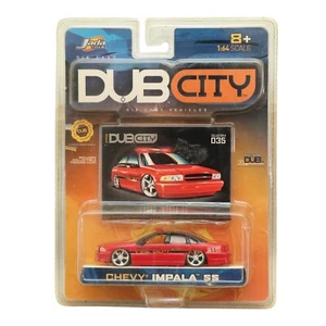 Jada 96 1996 Chevy Impala SS Dub City Fire Dept Detailed Chevrolet Car Red - Picture 1 of 2