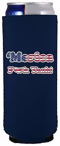 Merica F Yeah Funny 12 oz. Slim Can Coolie; Compatible with Ultra - Picture 1 of 27