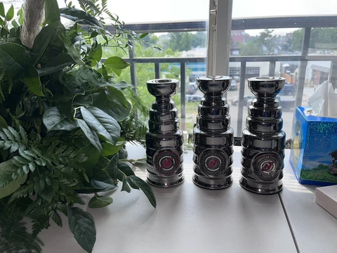 ✅ 1997 New Jersey Devils Stanley Cup Replica 8" - 3 Trophy Set - 1995 2000 2003 Cover