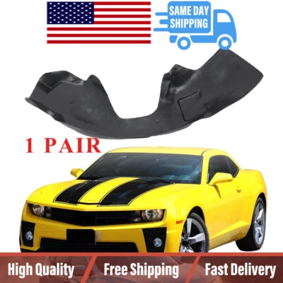Front Left Right Fender Liner Sets For 2010-2013 Chevrolet Camaro LS LT Models Foto 1 de 4