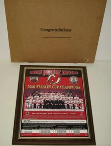 New Jersey Devils 2000 Stanley Cup Champions Plakette von Healy Awards Brandneu - Bild 1 von 3