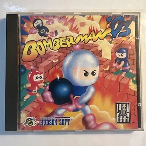 Bomberman '93 (TurboGrafx 16, 1992) Card HuCARD CIB Complete With Manual *RARE* - Picture 1 of 15