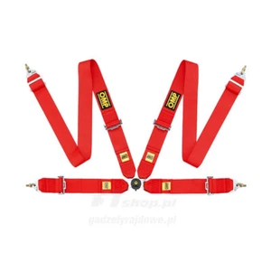 New DA801F OMP 4-point Safety Belts FIA approved (red) - Picture 1 of 2
