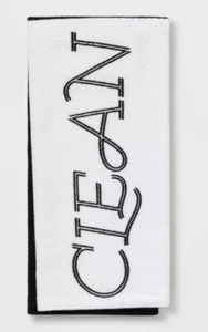 Toalla de algodón de cocina reversible "limpia" / "sucia", ideal para estado de lavavajillas - Imagen 1 de 2