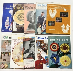 lot OF 10 CROCHET VINTAGE BOOKLETS- PATTERN - Imagen 1 de 17