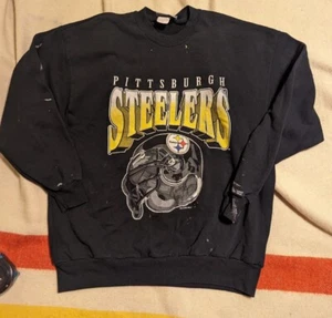 Vintage Chalk Line 1995 Pittsburgh Steelers Helmet Logo Crewneck Sweatshirt XL - Bild 1 von 11