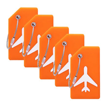 Pvc Silicone  Luggage Tags Holiday Suitcase Labels Travel Bag Plane Design Color