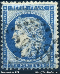 FRANCE CERES N° 60 OBLITÉRATION GC 2638 NEUNG SUR BEUVRON LOIR ET CHER - Imagen 1 de 2