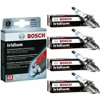 4 New Bosch Iridium Spark Plugs For 2006-2012 MITSUBISHI ECLIPSE L4-2.4L - Image 1 of 4
