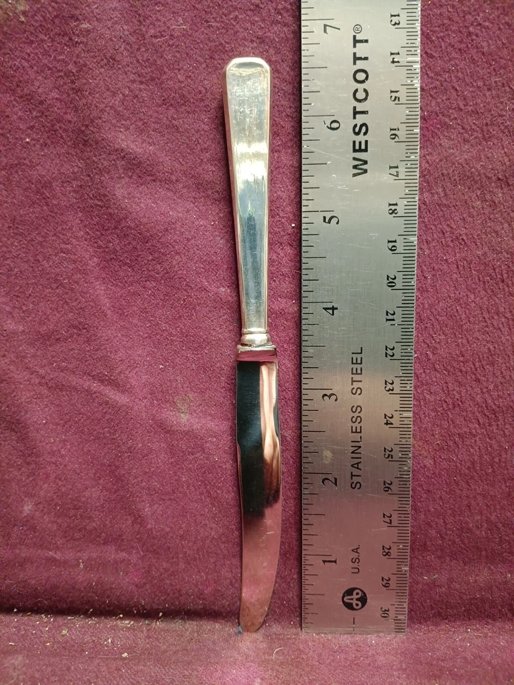 Vintage German 800 Silver HUGO SANDIG DESSERT KNIFE 6 5/8"   NO MONOGRAM - Image 1 of 4