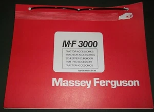 MASSEY FERGUSON MF-3000 TRACTOR ACCESSORIES PARTS MANUAL BOOK CATALOG 1637199 - Picture 1 of 5