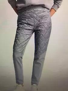 Ralph Lauren Diamond Quilted Panel Golf Pants Womens Size Small Gray $288.00 - Picture 1 of 8