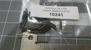 ROLL SPRING PINS 1/8" x 5/8" Carbon Steel Lot of 50 - Picture 1 of 4