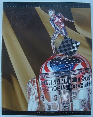2002 Indianapolis 500 Souvenir Program Helio Castroneves Marlboro Team Penske - Image 1 of 3
