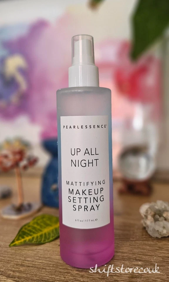 PEARLESSENCE | UP ALL NIGHT – Makeup Setting Spray, Mattifying, 177ml | ORIGINAL - Image 1 of 1