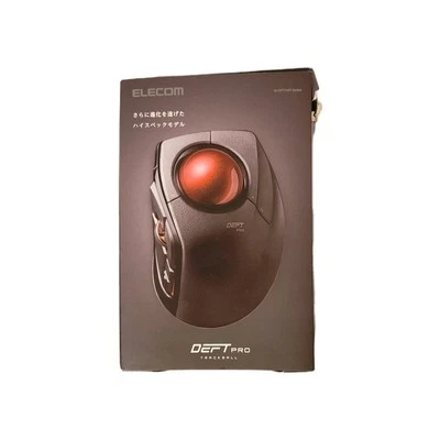 ELECOM M-DPT1MRXBK, Wired, Wireless, Bluetooth, Gaming, Red Ball Trackball Mouse - Image 1 of 4