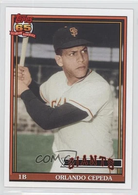 2016 Topps Archives 1991 Design Orlando Cepeda #210 HOF - Image 1 of 2