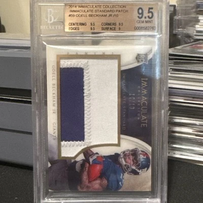 2014 Immaculate Odell Beckham Jr Standard Rookie 10/10 Jersey Jumbo Patch - Image 1 of 3