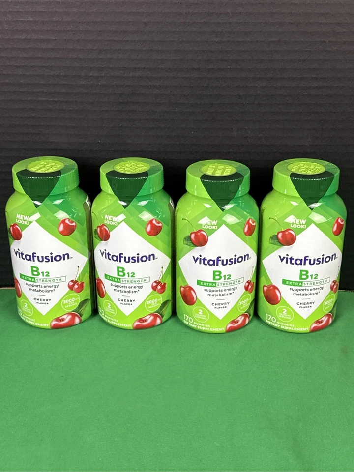 Vitafusion Extra Strength B12 Gummy Vitamins 170 Ct EXP 05/27
