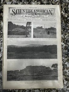 1911 Scientific American Supplement Pueblo Architecture Navajo Hogan Cliff Dwell - Picture 1 of 13