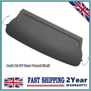Parcel Shelf Boot Load Luggage Cover Black For Audi A3 2013-20 Sportback 5 Door - Picture 1 of 9