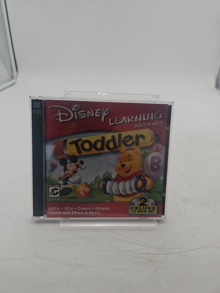 Disney Learning Toddler Mickey Mouse Winnie The Pooh 2 Disc Set PC Tested Works  - Image 1 of 4