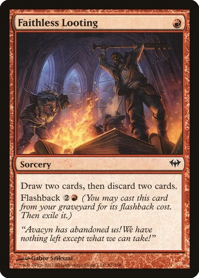 Faithless Looting Dark Ascension Magic The Gathering MTG Card - Image 1 of 1