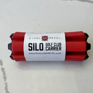 Rival and Revel SILO Golf Club Carrier Holds 6 Clubs NEW 5.5" Red Fathers Day - Picture 1 of 5
