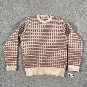 Vintage LL Bean Birdseye Strick Wollpullover Damen Medium Rot L.L. Bohne - Bild 1 von 11