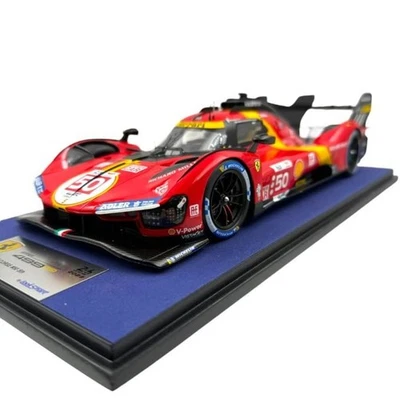 Modellino Hypercar Looksmart 1/18 Ferrari 499P 5th 24h LeMans 2023 #50 Fuoco-... - Immagine 1 di 4