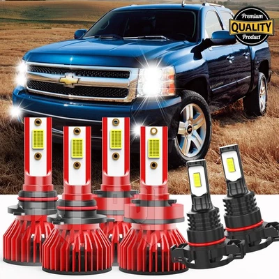 For Chevrolet Trax 2019-2020 - 6X LED Headlight+Fog Light Bulbs Combo Kit Foto 1 de 4