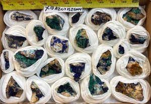 Azurita/malaquita cristal minerales especímenes 23 Piezas - Imagen 1 de 3