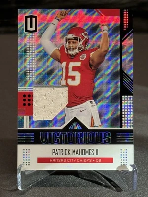 2018 Unparalleled PATRICK MAHOMES II Victorious Jersey Player Worn Patch CHIEFS - Image 1 of 4